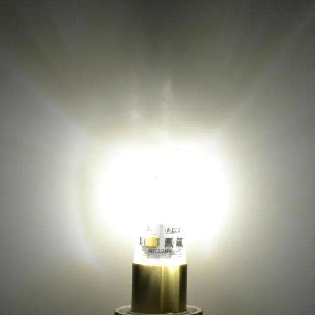 Mini ampoules LED G4 pour lustre domestique, lampe en silicone, lumière froide, melon al, blanc , 3014SMD, 12V, 220V, 2W, 10 pièces: Gris clair / Lumière naturelle