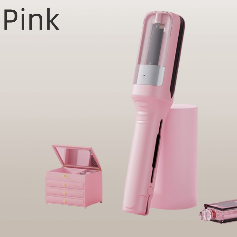 Cortadora de pelo dividida para mujer, Máquina para cortar cabello inalámbrica con extremos abiertos, seco, dañado, quebradizo, , automática: Rosa