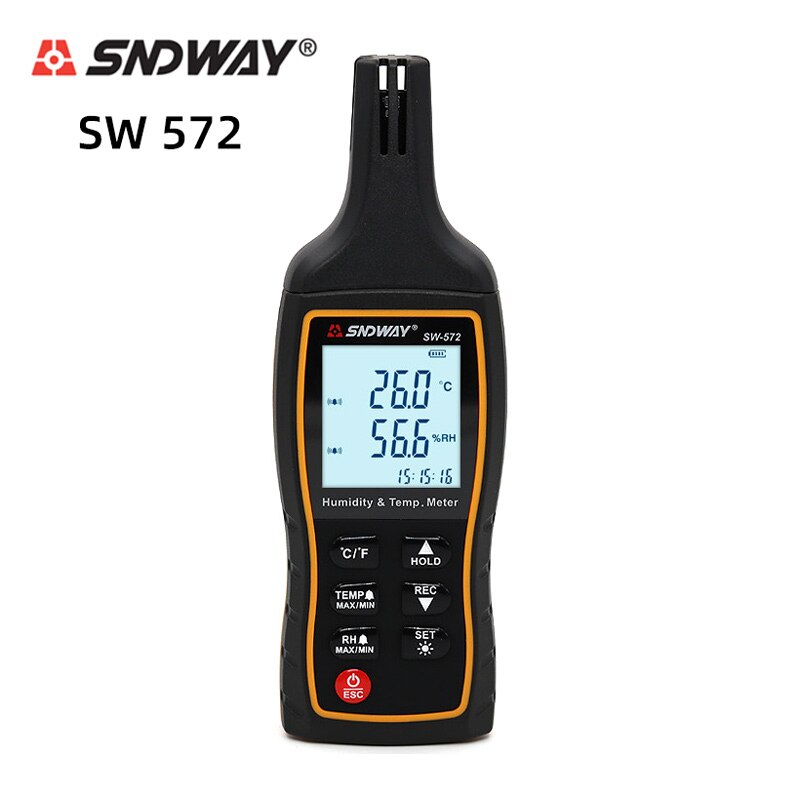 SNDWAY 572 Digitale LCD thermometer thermometer binnentemperatuur hygrometer monitoring weerstation wekker
