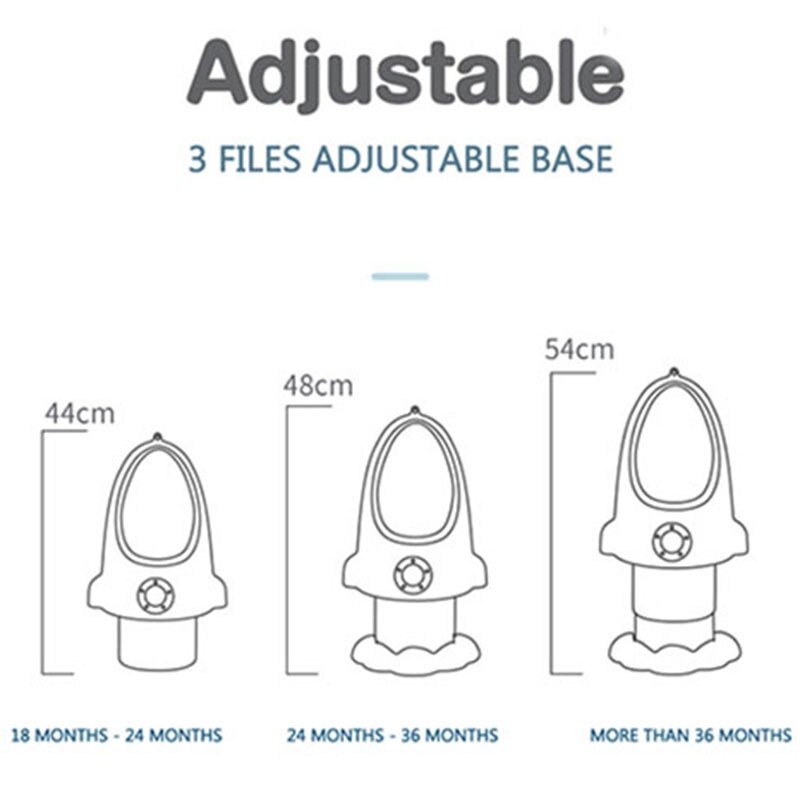 Baby Boy Potty Rocket Toilet Children Stand Vertical Urinal Infant Boys Pee Adjustable Wall-Mounted Boy Urinal