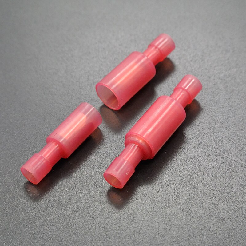 50Pcs Bullet Terminals Crimp Connector Elelctric Terminals for Wire Terminal Butt Splice Electrical Cable Conector: 22to16 AWG Nylon