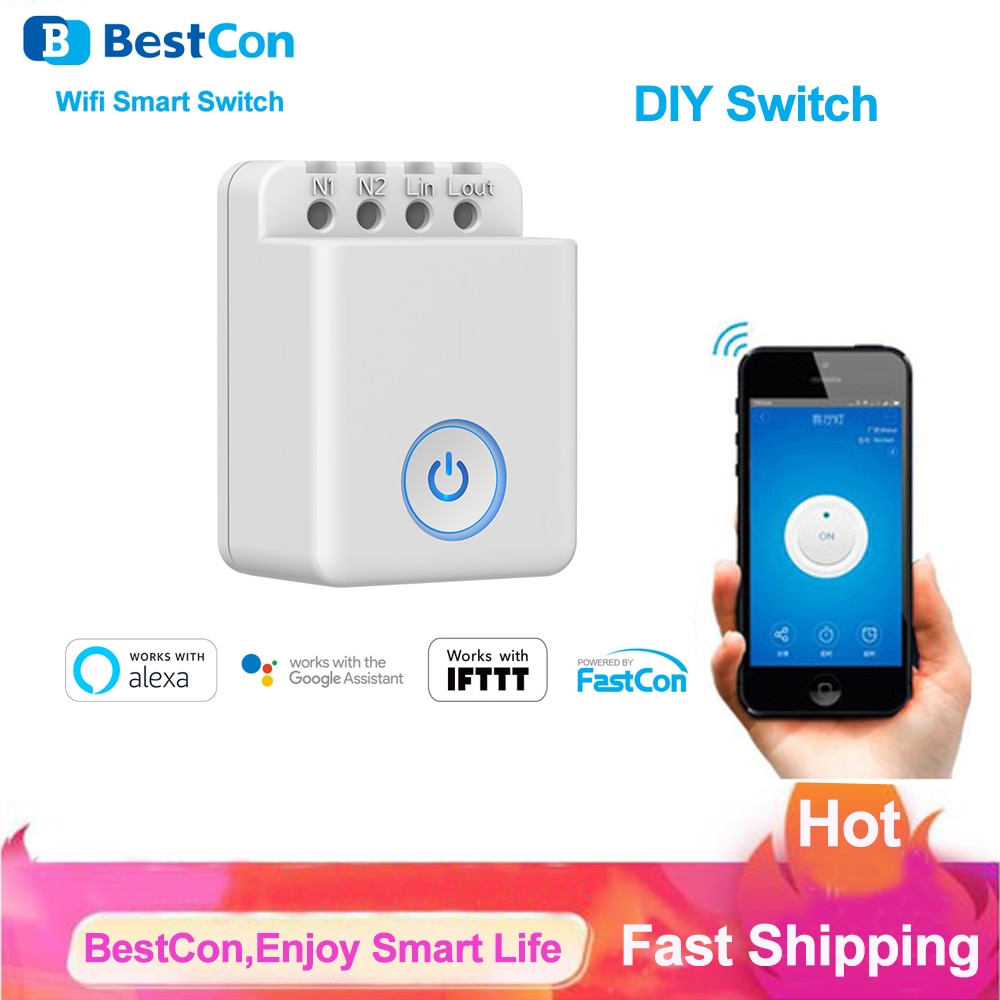 Broadlink Bestcon MCB1 Wifi Smart Switch Smart Home Afstandsbediening Wifi Box Diy Tijdschakelaar Via Broadlink App Werken Met alexa