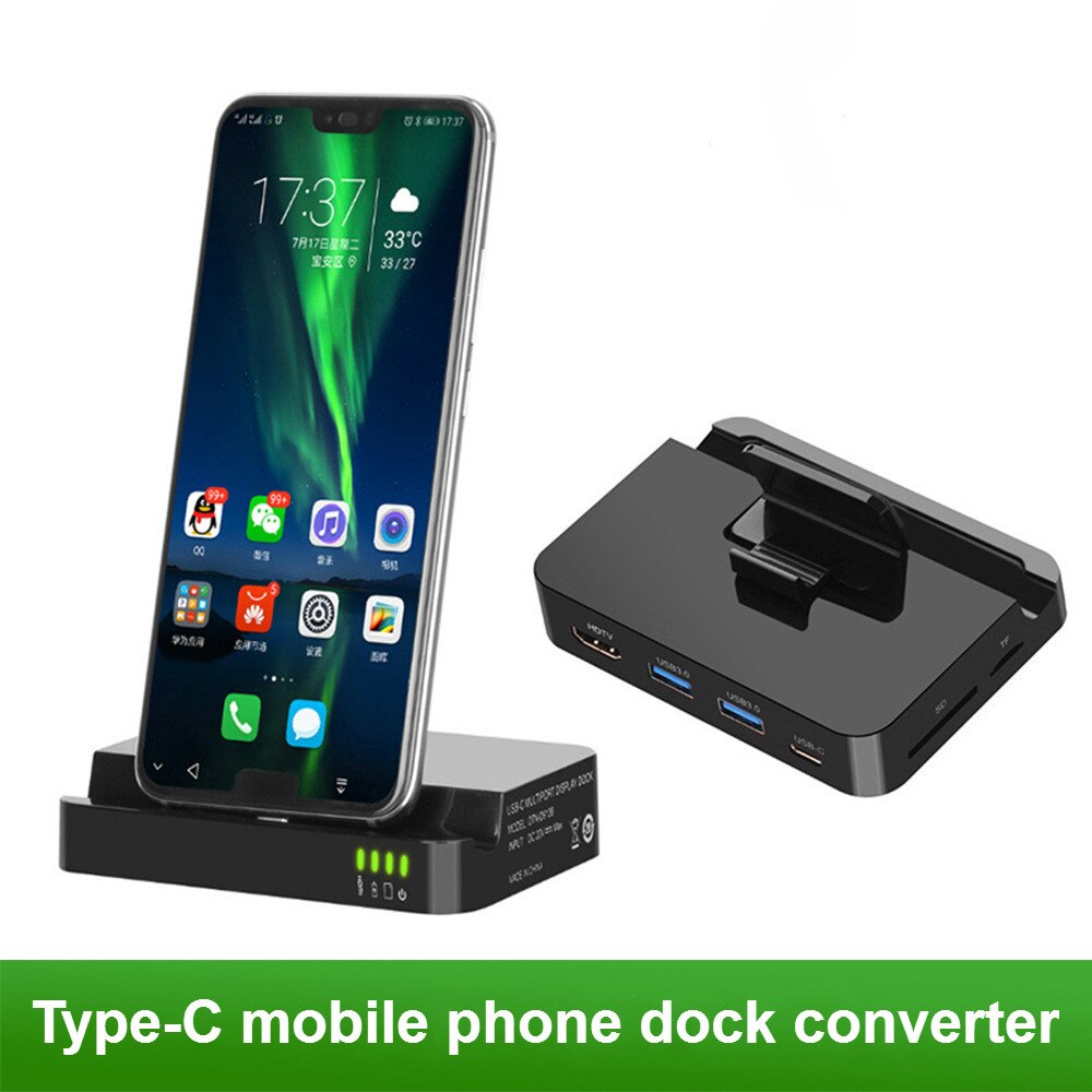 Type-C Cable Data Phone Docking Station for iPhone 11 Pro Max 11 Pro Max Samsung S8 S9 S10 HIMI SD TF USB Dock Station