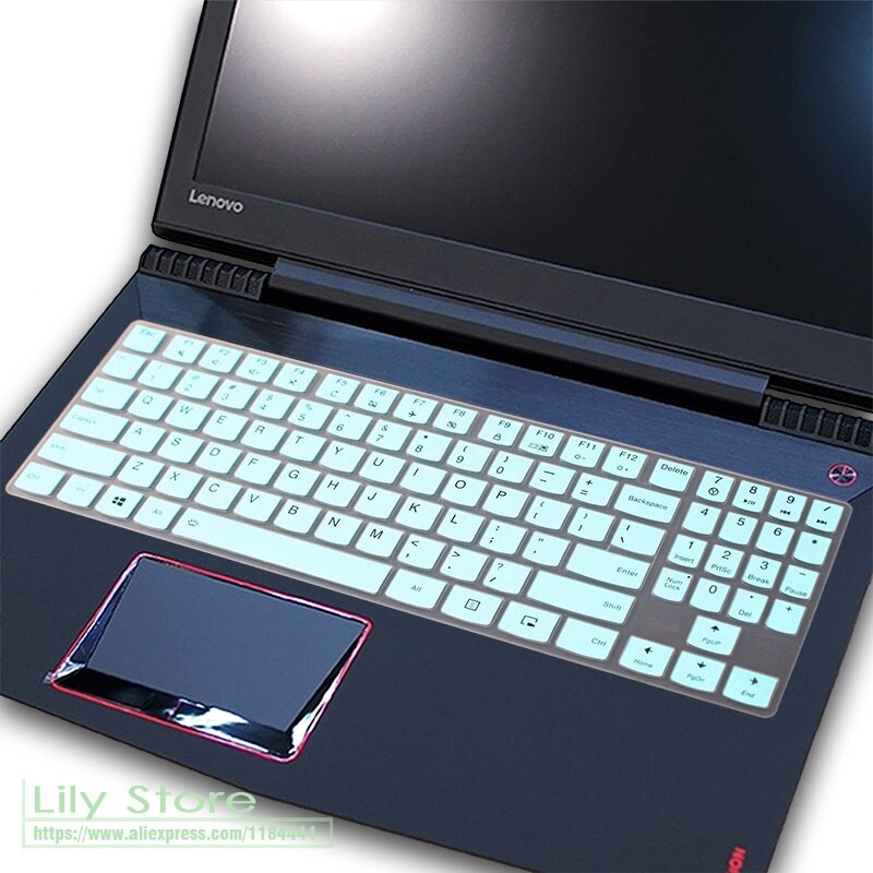 Silikonowe US układ klawiatury Protector skóry do 15.6 ''Lenovo Legion Y720 Y540 Y545 Y530 Y520 R720 Y7000 15'' Y730 Y740 17'': whiteblue
