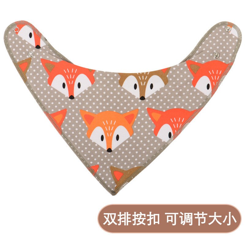 Bandana suave y cómoda de algodón 100% orgánico para bebés, Baberos ajustables con broches para Saliva, lote de 4 unidades