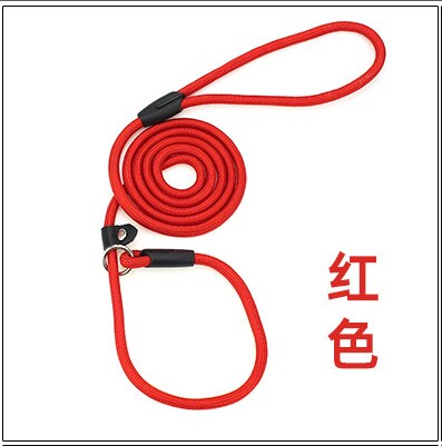 Pet Hondenlijn Rope Nylon Verstelbare Training Lead Pet Hondenlijn Strap Touw Tractie Hond Harnas Kraag lood: Rood / Diameter 1.0 cm