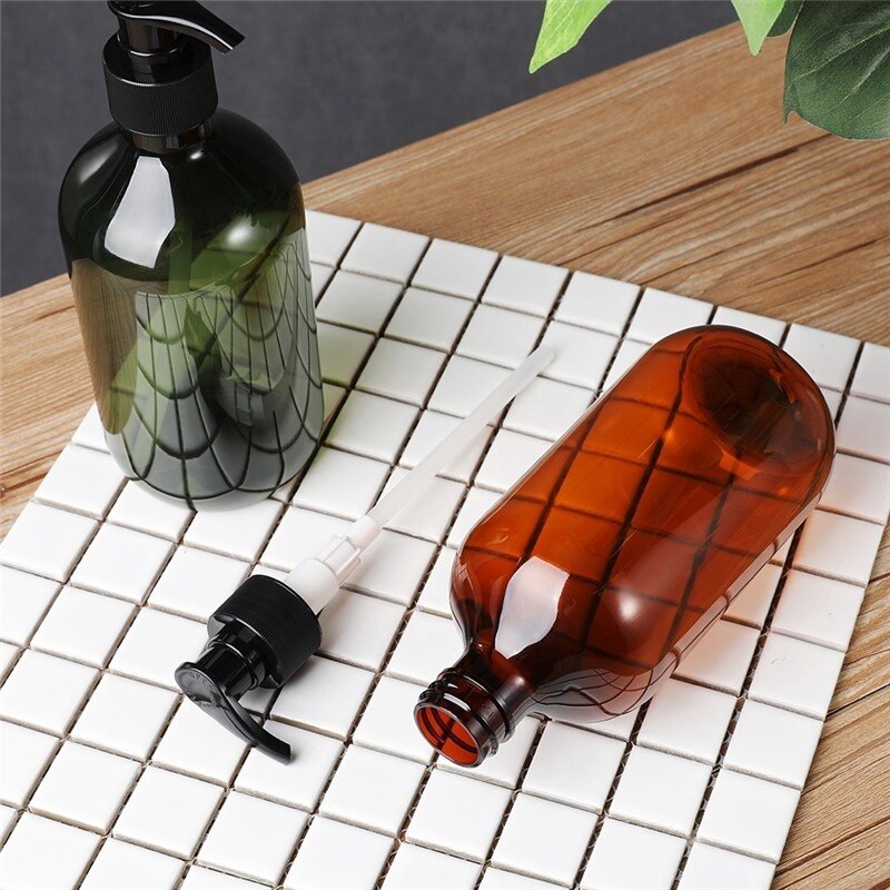 Dispensadores de jabón portátiles para baño, soporte de Gel de ducha y champú, botella vacía para el hogar, 300/500ml