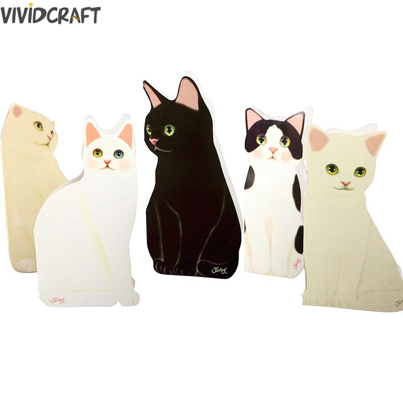 3D SchöNe Katze Gruß Karte Kreative Segen Festival Geburtstag Einladungen Nette Katze Karte Zufalls Farbe 1 pc