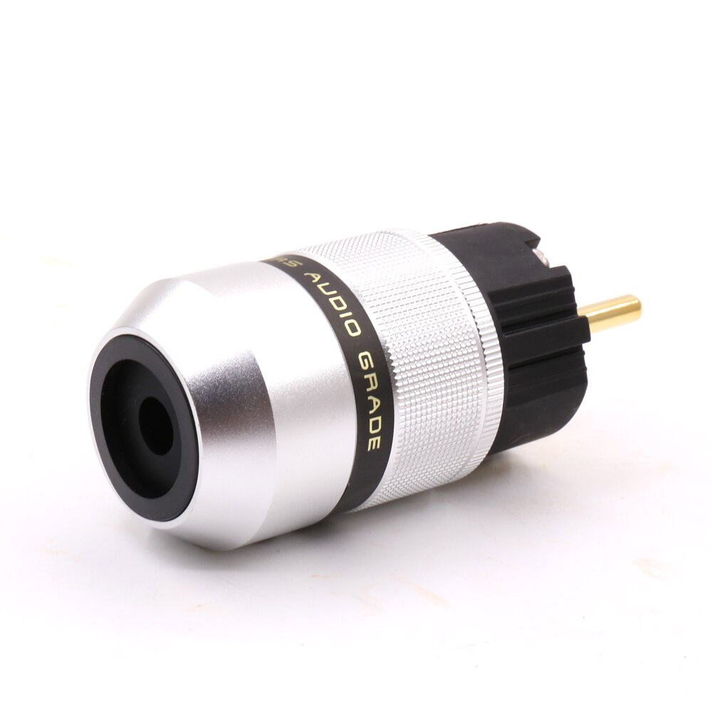 HI-End Gold Plated EU Schuko male plug Power Cable European standard Power Connector