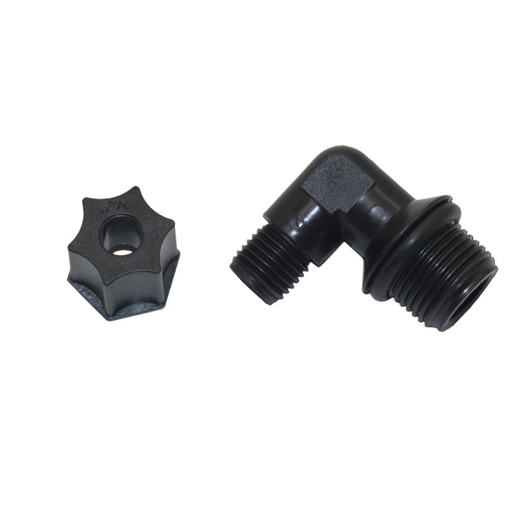 Variable diameter Elbow Water pump connector for Pure water machine 16mm Male Thread to 1/4" Hose Connectors 4 Pcs