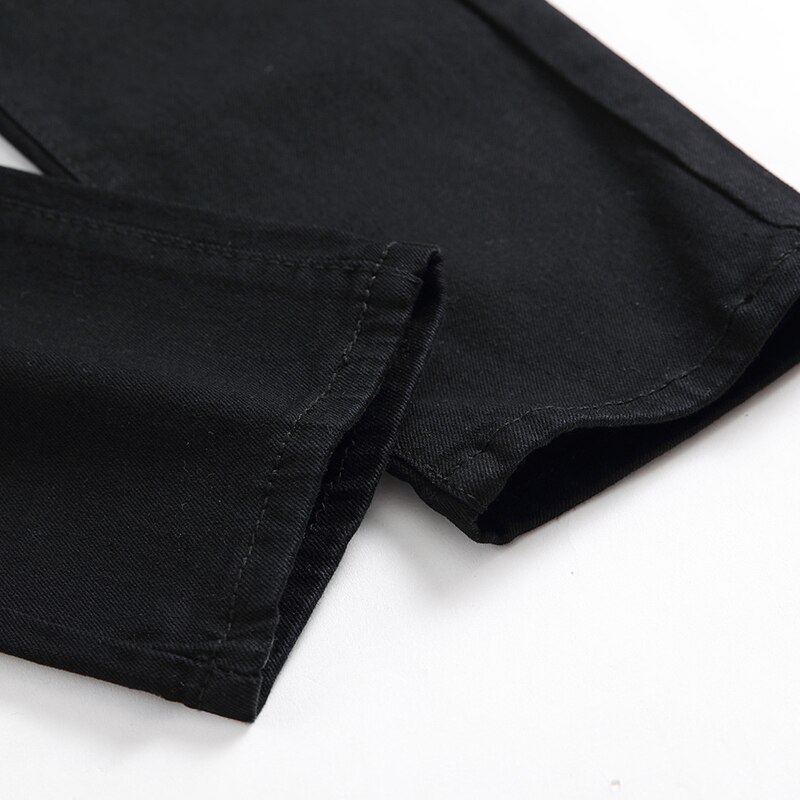 Jean déchiré à imprimé floral pour homme, pantalon en Denim, grande taille, style Patchwork, directe