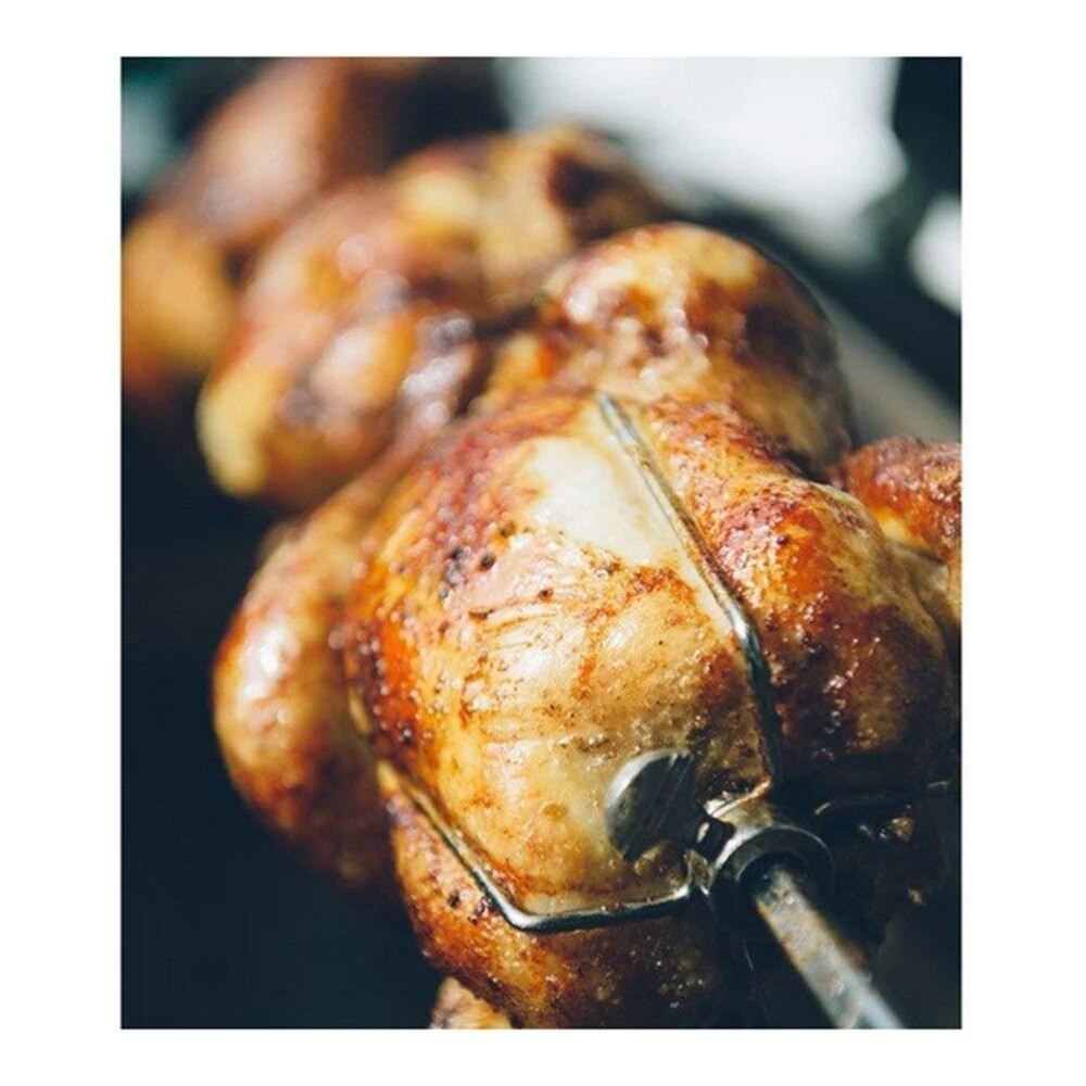 2pc/ sæt rustfrit stål grillgaffel grill rotisserie kødgafler multifunktionel kylling fiskekød stegt spyd grillgafler værktøj