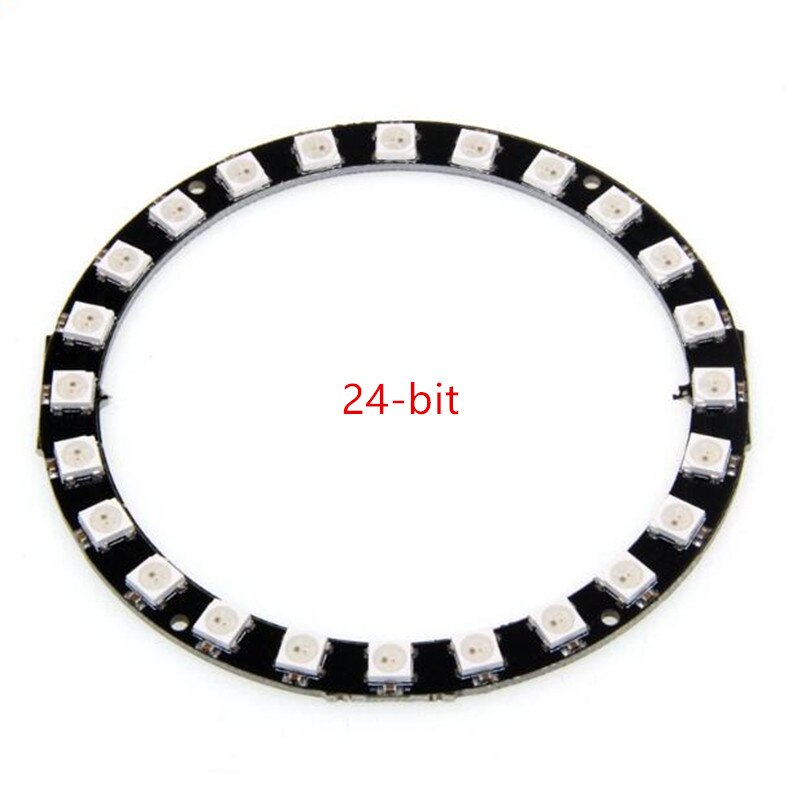 8 16 24 60 bits  ws2812 5050 rgb led intelligent full color rgb ring ontwikkelbord voor arduino  dc 5v