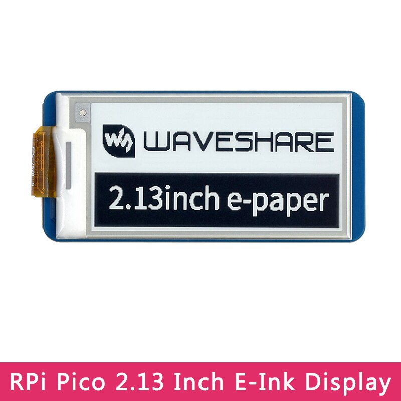 2.13 Inch E-Ink Display for Raspberry Pi Pico E-Paper White/Black 250x122 SPI Screen for Pico