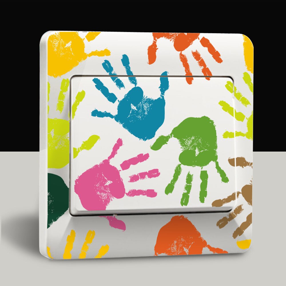 DIY Funny Cute Light bulb toilet paper Switch Stickers Wall Stickers Home Decoration Bedroom Parlor Decoration