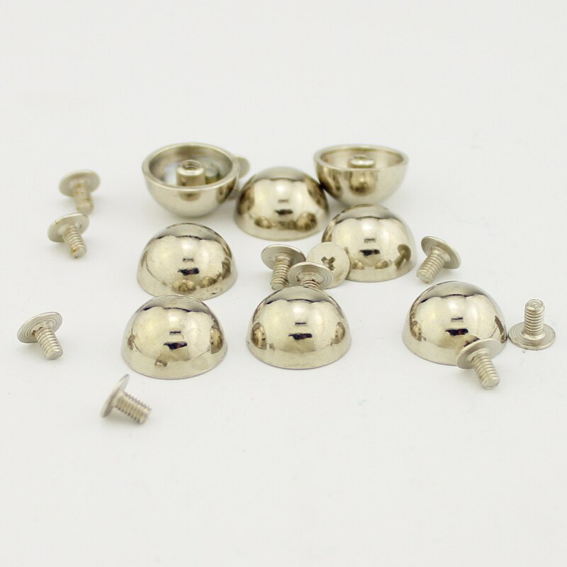 20pcs 11x5mm Silver round studs and spikes for clothes rivets for leather Mushroom Studs Rivet Punk Rock Spike DIY Accesso
