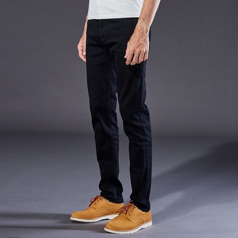 Jeans pour hommes noir haute Stretch Denim hommes Jeans taille 30 32 34 35 36 38 40 42 pantalon pantalon homme slim fit