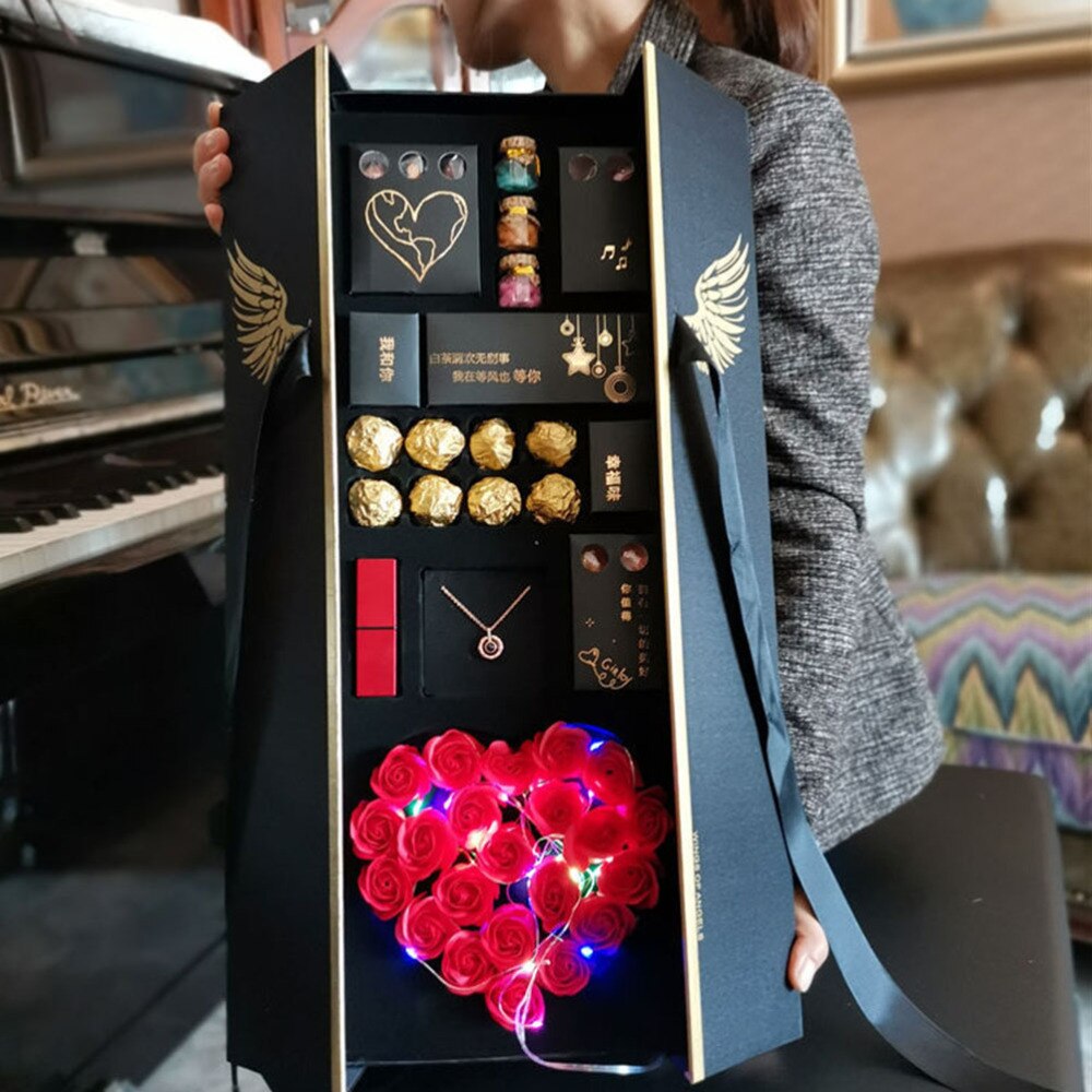 1pc delikate blomsterkasser til valentines bukett mors dag