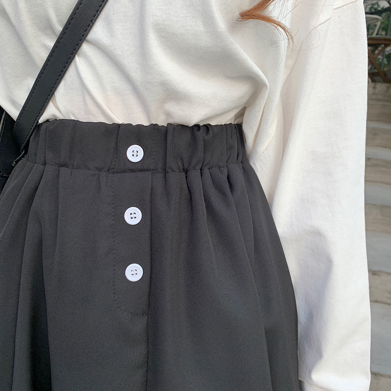 Saias femininas retrô com babados, saia chique coreana retrô com babados, outono e verão, saia básica adorável com patchwork, cintura elástica para mulheres