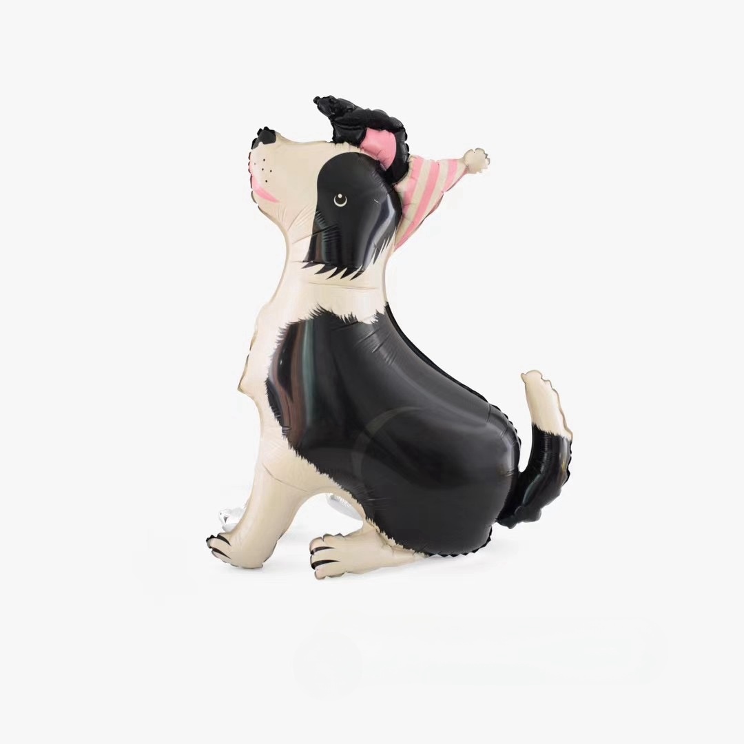 kreskówka zwierzę pies Labrador pudel jamnik aluminium film balon dla dzieci Dekoracja urodzinowa niemowlę prysznic Globos: Mięta zielona