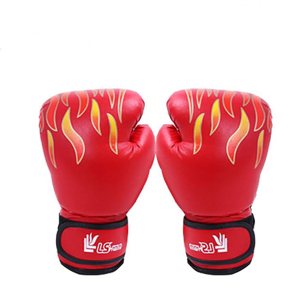 Gants de boxe hutu à flamme rouge pour adultes et enfants, gants de dessin animé sanshou pour gants d'entraînement de boxe et couvre-poings