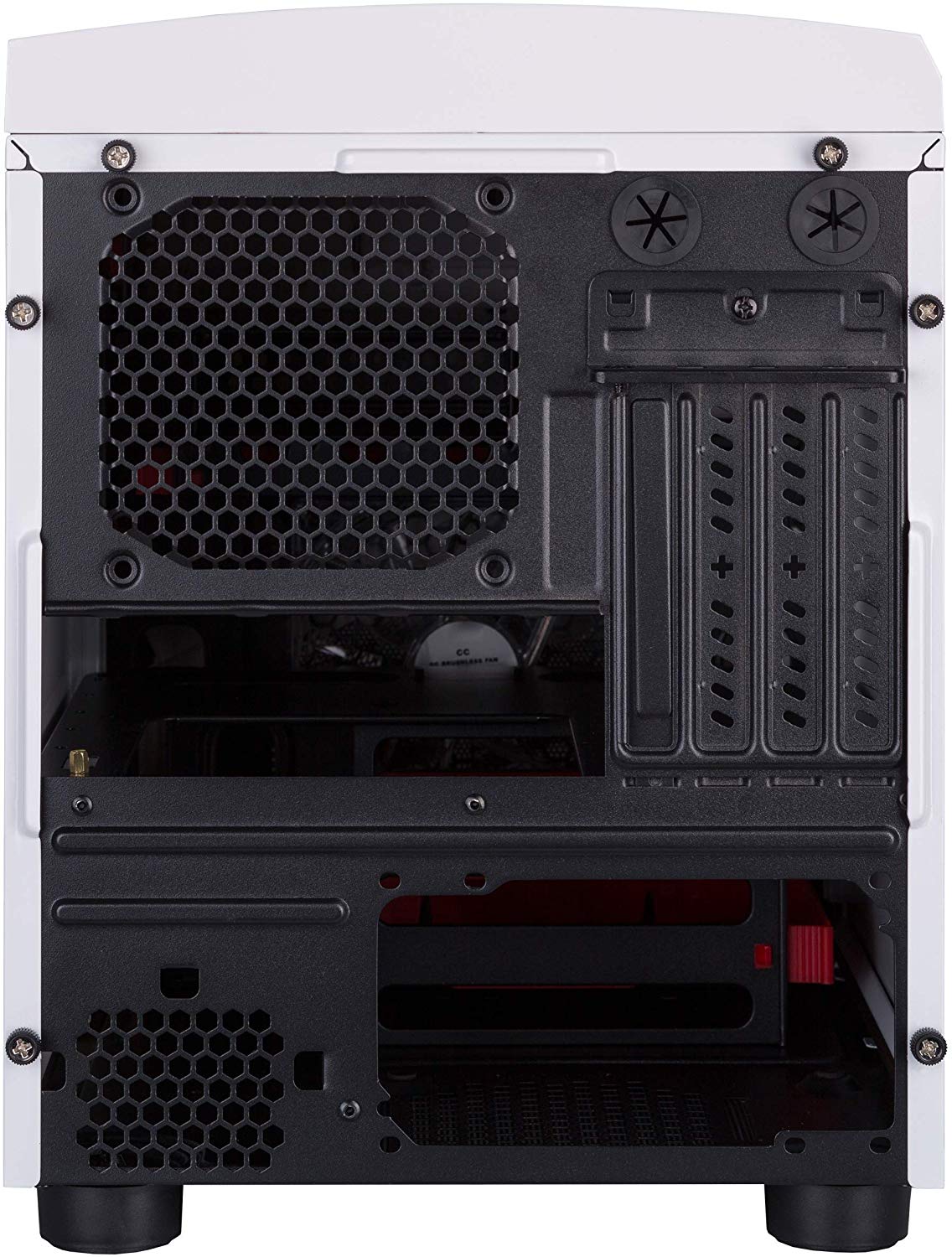 Caja de ordenador blanca SNOW KUBE Formato Micro ATX | Estructura Acero | Mini Torre de PC oficina | Reducido