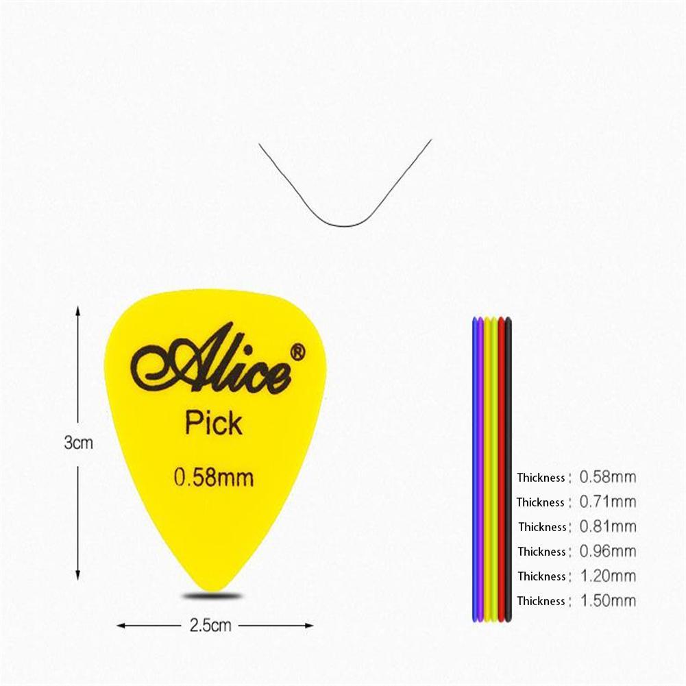 Púas de guitarra Abs esmeriladas de varios grosores, accesorios mediadores de púas, instrumentos musicales de cuerda, 100 unids/caja