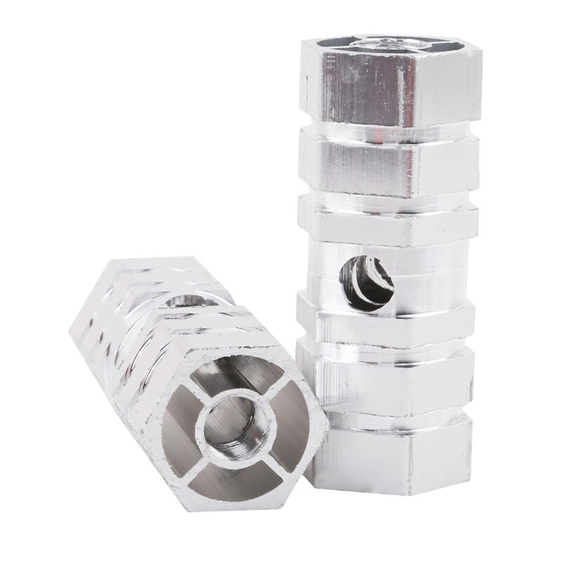 Mtb bicicleta pé pegs pedales bicicleta mtb apoio para os pés alavanca acessórios da bicicleta pequenos pilares equipamentos de ciclismo: silvery