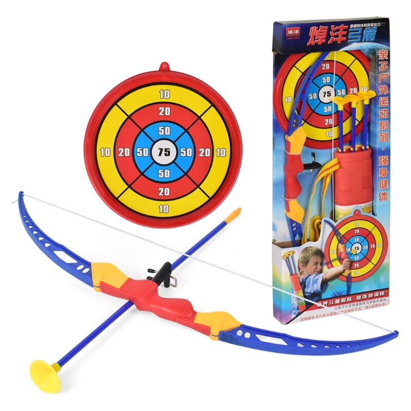 Simulation Bogen Pfeil Kunststoff Weiche Sauger Pfeil mit Ziel Spielzeug einstellen für freundlicher freundlicher