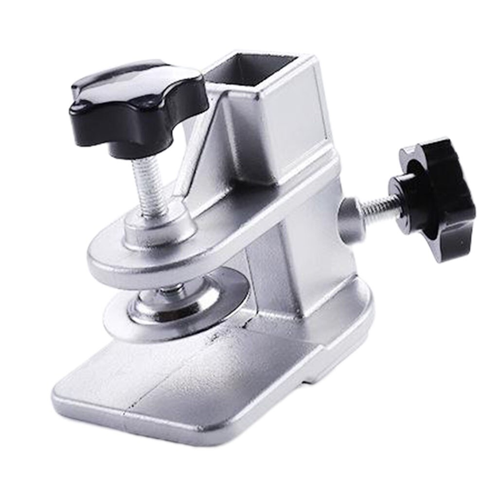 Abrazadera de aluminio para el brazo de la Mesa para el cuidado de los cachorros y mascotas sujeta brazos a las mesas de plata