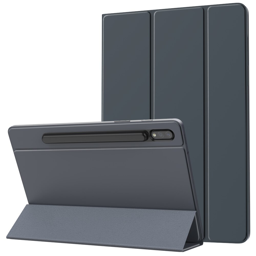 Capa para samsung galaxy tab s8 2022, forte magnético trifold suporte capa para s7 11 polegada tablet 2020 (SM-T870/t875): Space Gray