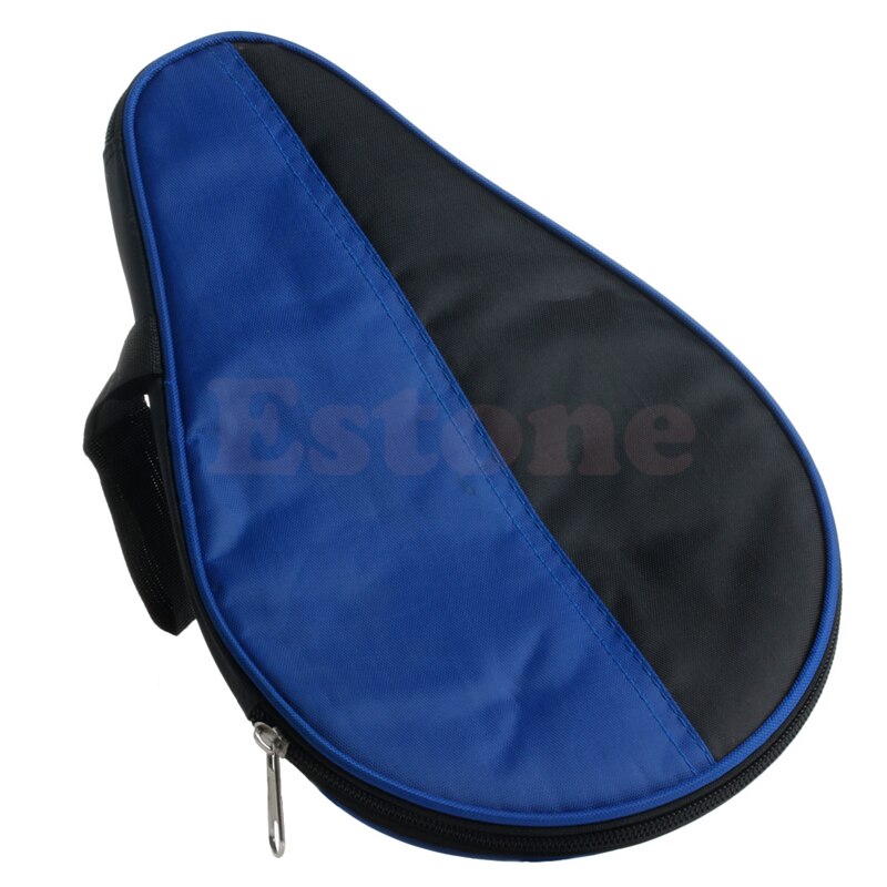 Bærbar vandtæt bordtennis racket taske til bordtennis padle batblack + blå