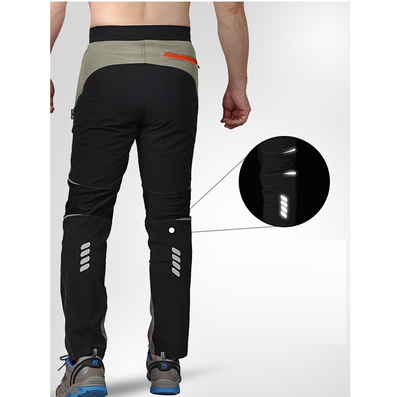 TRVLWEGO-pantalones de ciclismo para hombre, ropa de secado rápido, transpirables, fluorescentes, a prueba de viento, impermeables, para acampar