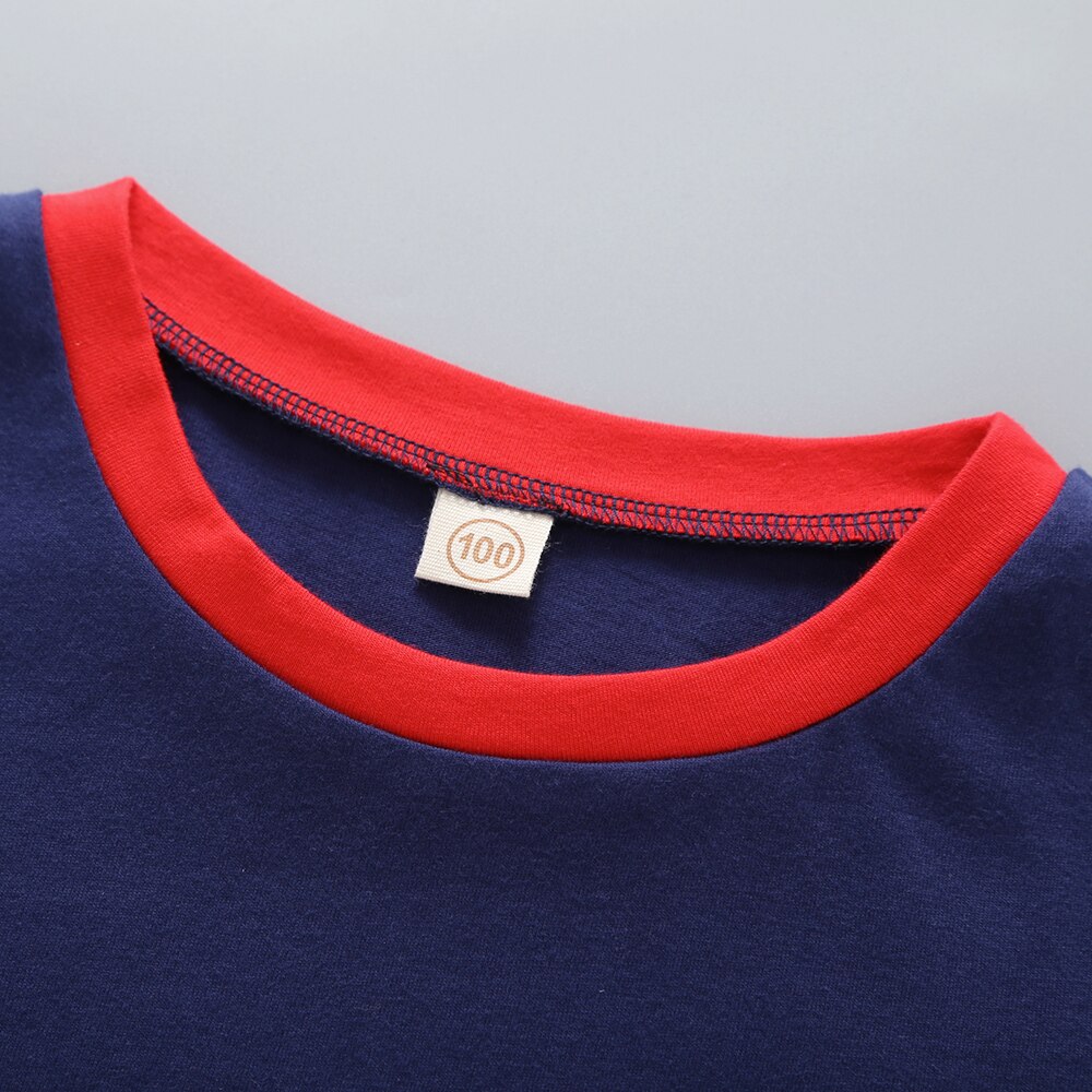 Infant Cartoon Car Print T-shirt Toddler Short Sleeve Round Neck Pullover Baby Loose Top