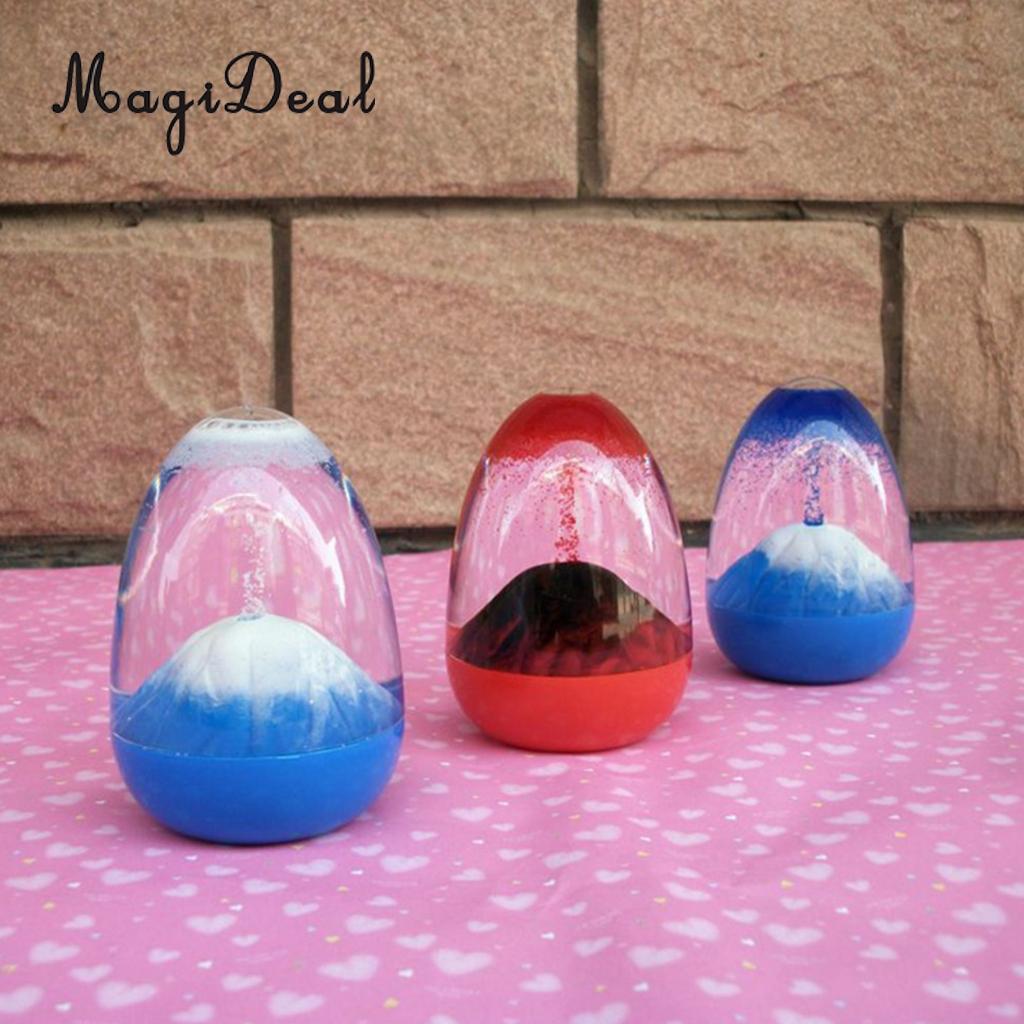 Acrylic Floating Colored Oil Liquid Bubbler Motion Timer Hourglass Relief Toy Egg for Home Office Desk Decor Novelty
