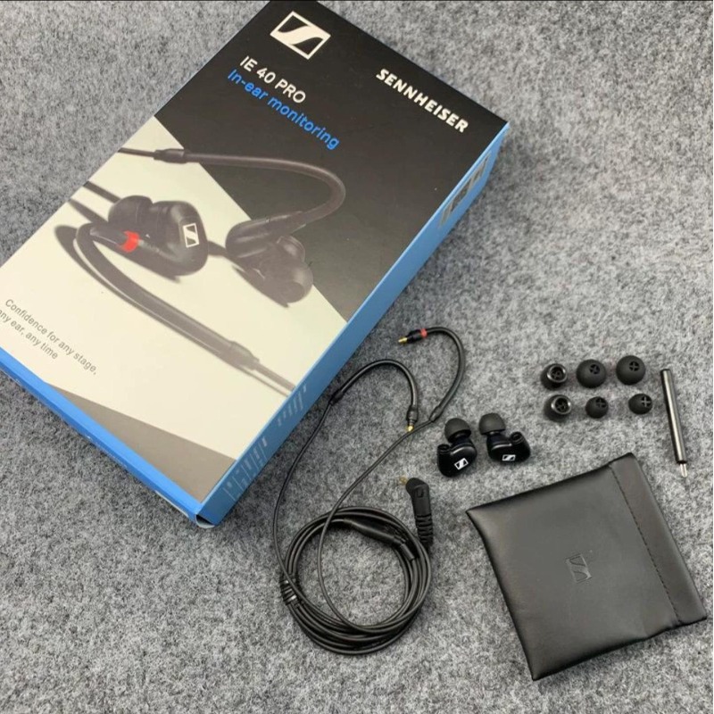 Sennheiser  ie40 pro kablede øretelefoner hifi headset musik sport med præcis lydisolering ørepropper aftageligt kabel