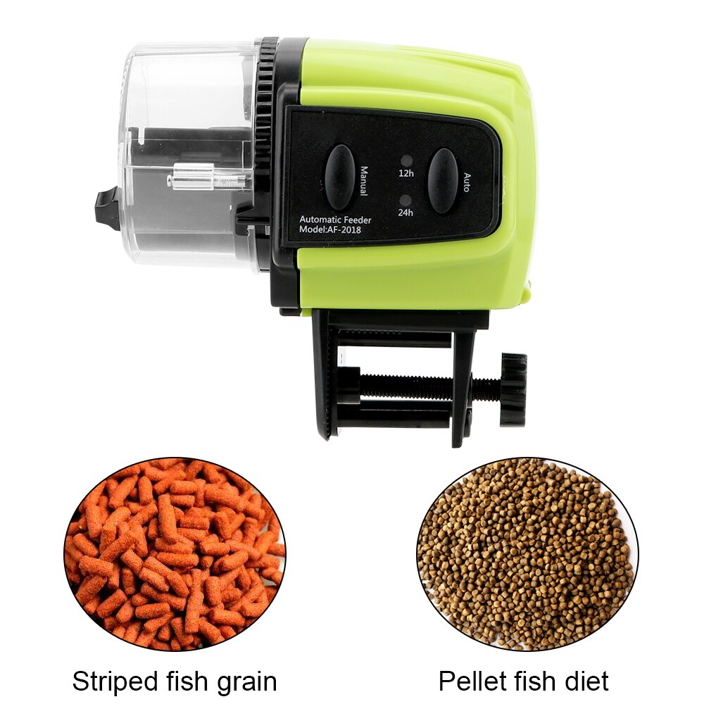 ITIMO Digital Display Fish Feeder Automatic Fish Feeder Timer Feeder Tools Fish Tank Aquarium Food Feeding Dispenser Tool