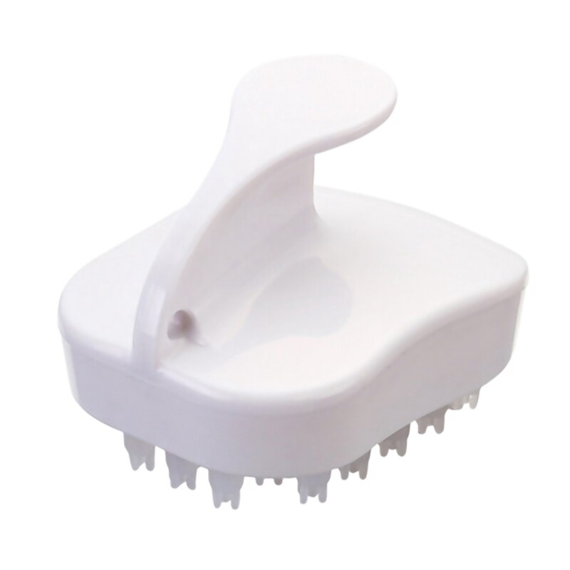 Hoofdhuid Massage Haar Wassen Kam Body Bad Spa Comfortabele Hoofd Massage Borstel Badkamer Producten: white