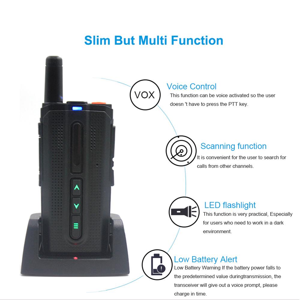 Two way inter-phone walkie talkie ANYSECU M3 UHF 400-520MHz Touch function Wireless mobile intercom analogue Super Thin