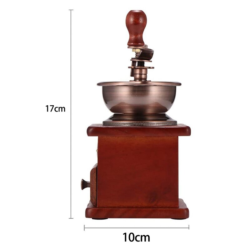 Manual Coffee Grinder, Manual Coffee Bean Grinder Vintage Antique Wooden Hand Grinder Coffee Mill Coffee Grinder Roller