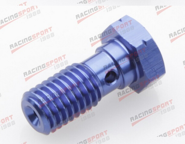 Banjo Bolt UNF 7/16-24UNF Aluminium alloy Banjo Bolts Brake Adaptor AD63013 blue