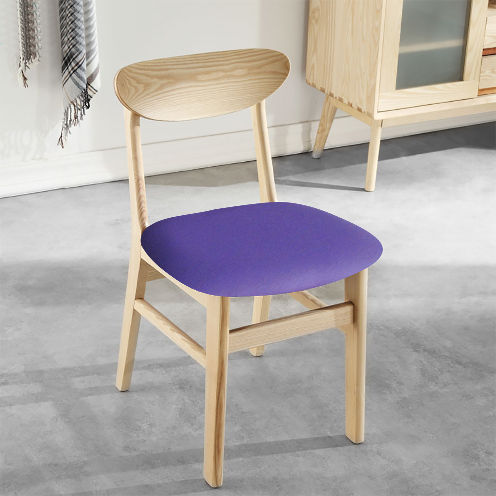 1 stk stol setebeskytter trekk trykt kjøkken tøye ut trekk til spisestue stol avtagbart elastisk sete trekk stue slipcover: Blå