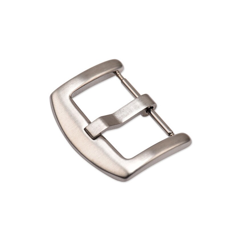 5 stk/sett 18mm 20mm 22mm 24mm 26mm klokkespenne metall rustfritt stål polert børstet klokkerem reim lås spenner tilbehør: Sølv børstet / 26mm