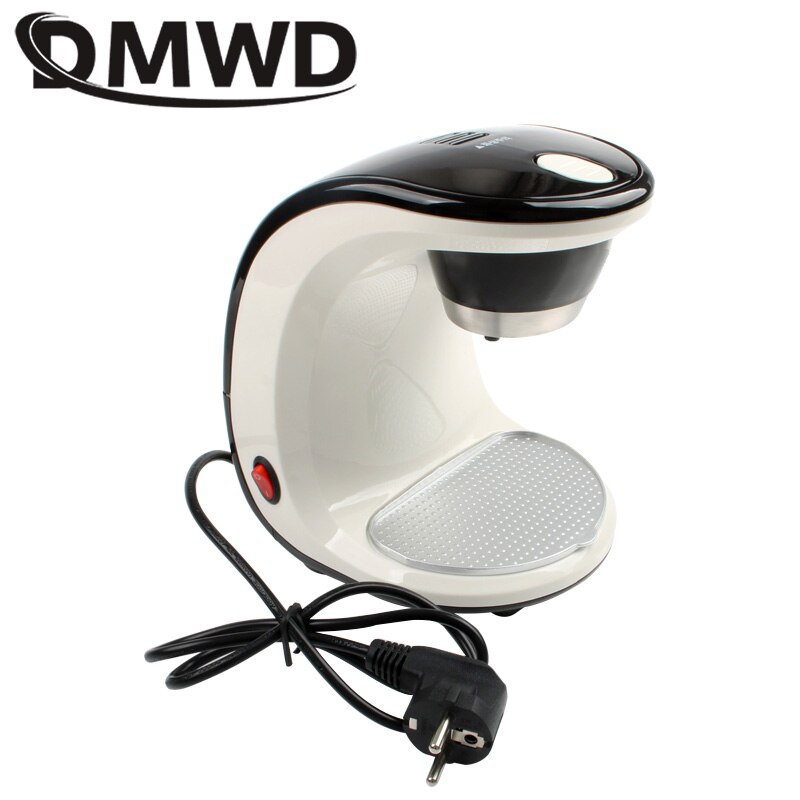 DMWD-Mini cafetière à égouttement électrique pour ménage, semi-automatique, cafetière américaine, Machine à café expresso 2 tasses, prise ue/US