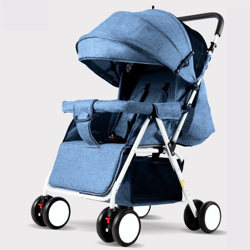 Draagbare Kinderwagen Vouwen Kinderwagen Ultra Lichtgewicht En Handig Kan Sit Lie Baby Eenvoudige Kind Mini Vier Wiel Kar