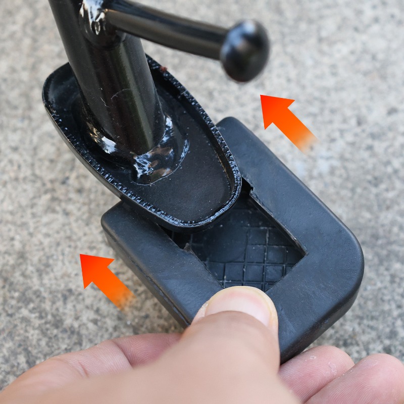 Universal Motorrad Fußstütze Weiche Gummi Pad Motorrad Seite Stehen Basis Verlängerung Fuß Pad Unterstützung Platte Motorräder Zubehör