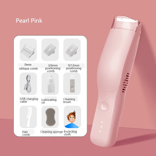 Baby haars ch neider ruhige freundlicher haars ch neider Baby elektrische haarschnitt Bausatz freundlicher wiederauf ladbare drahtlose haars ch neider maschine stille freundlicher automatische wasserdichte haushalts haar rasierer: Perle Rosa