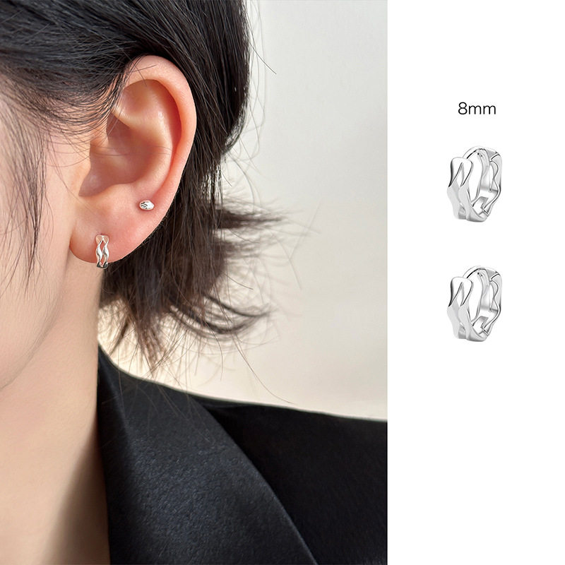 planète boucles d'oreilles femmes coréen Niche exquis oreille accessoires français rétro Simple tempérament boucles d'oreilles bijoux: Pistolet noir plaqué