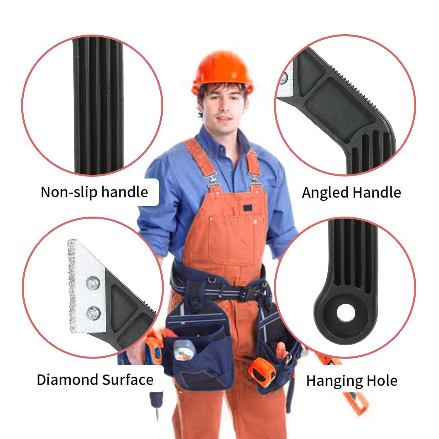 Tile Grout Remover Angled Tile Grout Saw for Quick Grout Removal Tile Cleaning 5.7in