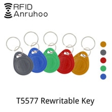 5/10PCS RFID Keychain Rewritable Copy Token 125Khz Smart Chip Card T5577 EM4305 Key Badge ID Duplicator Sticker